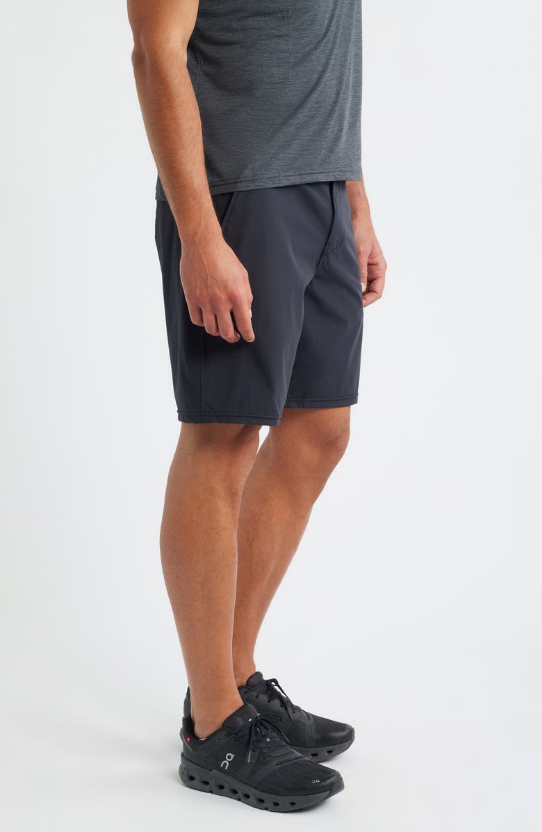 Florence All-Purpose Stretch Nylon Hybrid Shorts, Alternate, color, Black