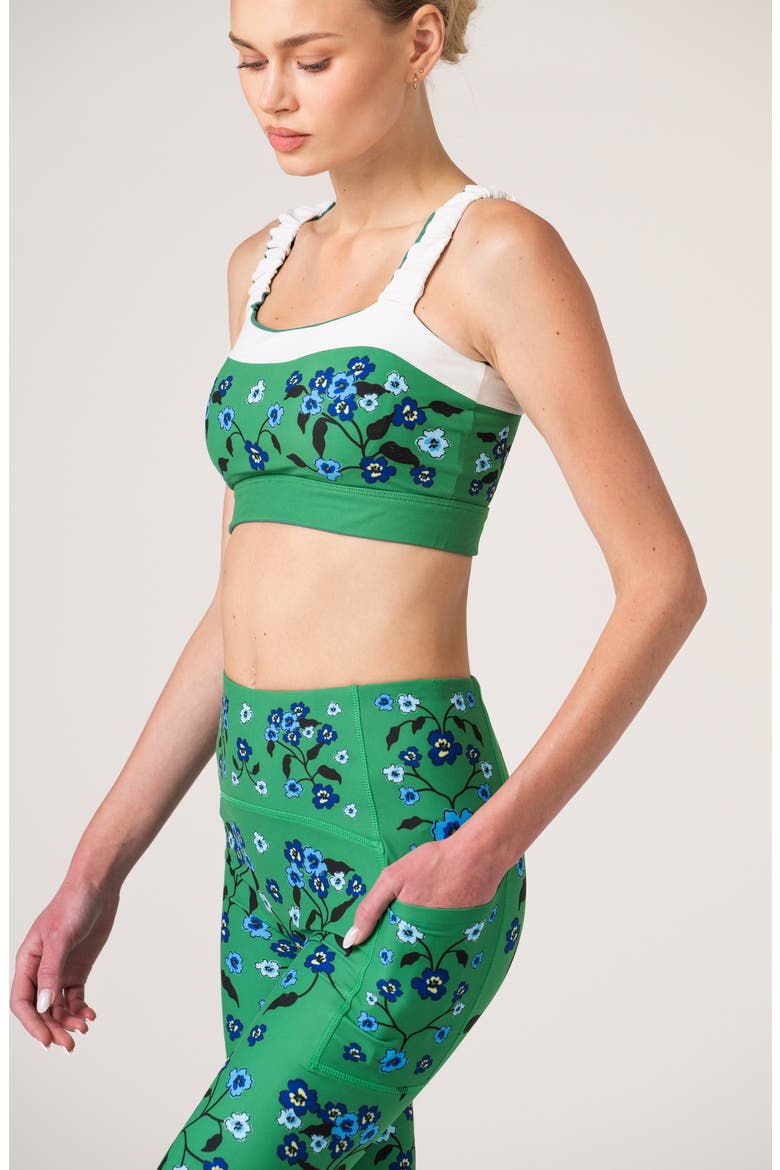 Emerald Echo High-Waisted Leggings, Alternate, color, Green