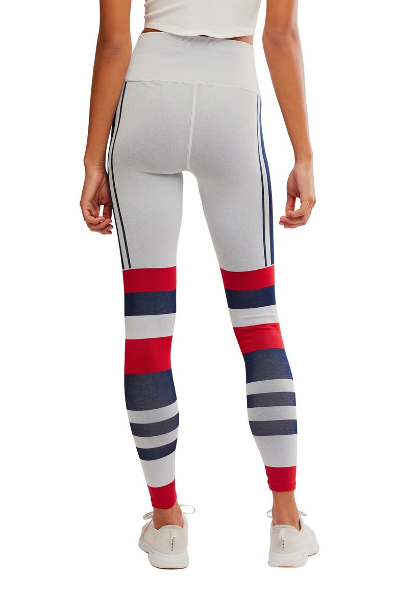 FP Movement Myoko Jacquard Leggings, Alternate, color, IVORY RETRO STRIPES
