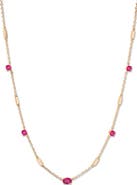 Brook and York Brenna Birthstone Station Necklace