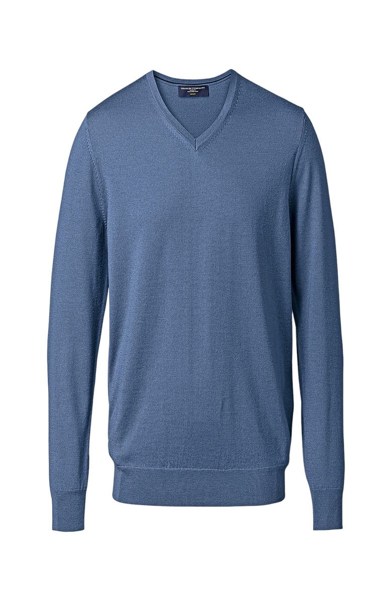 Charles Tyrwhitt Pure Merino V Neck Sweater, Alternate, color,