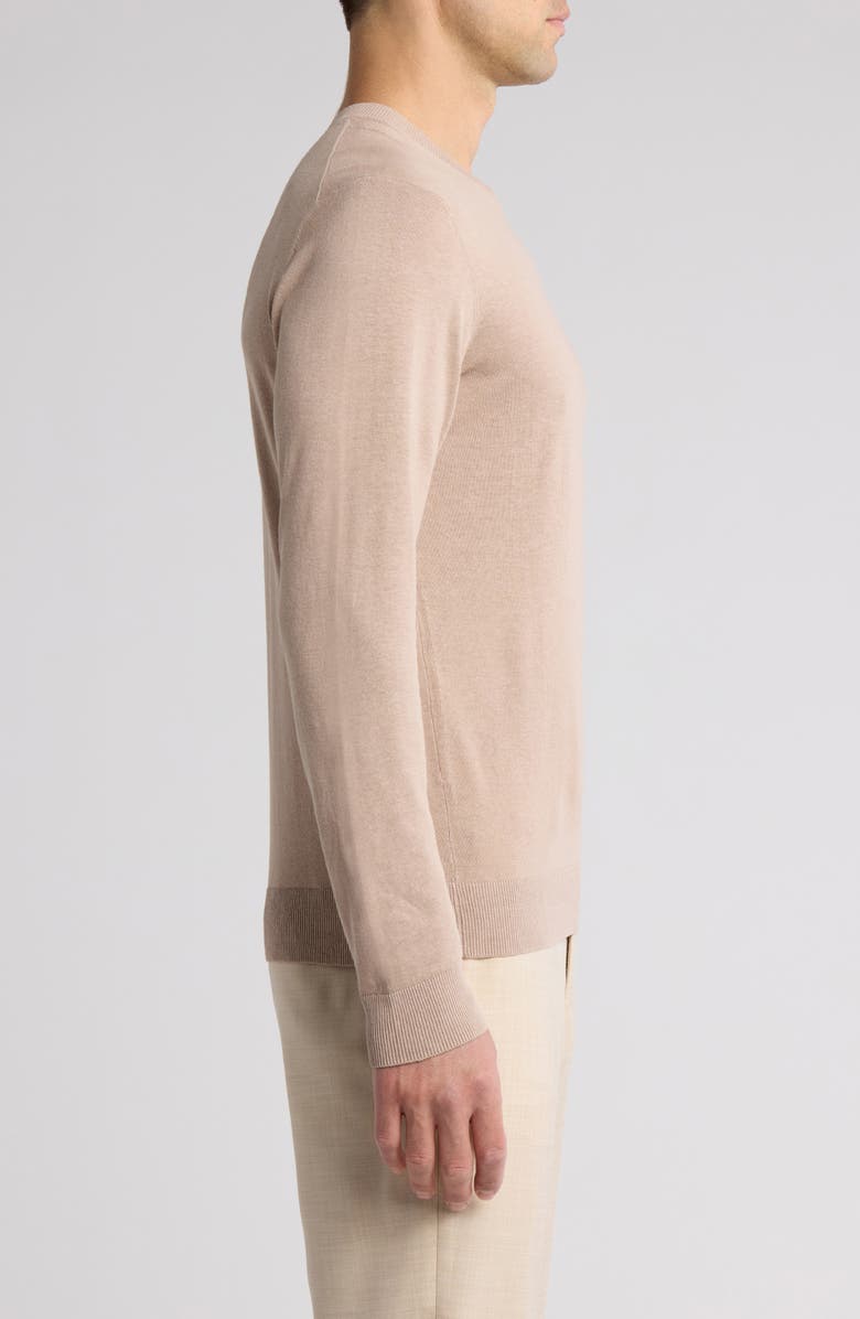 Robert Barakett Nordic Linen & Cotton Sweater, Alternate, color, Tan