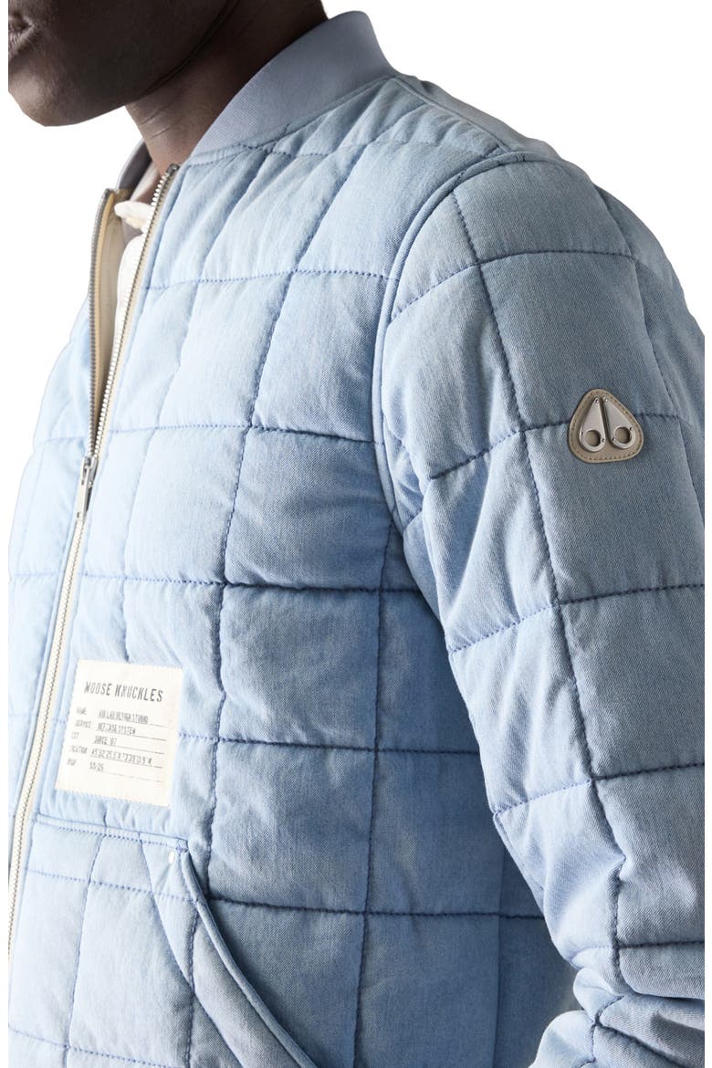 Transit Down Denim Liner Bomber Jacket, Alternate, color, LIGHT DENIM
