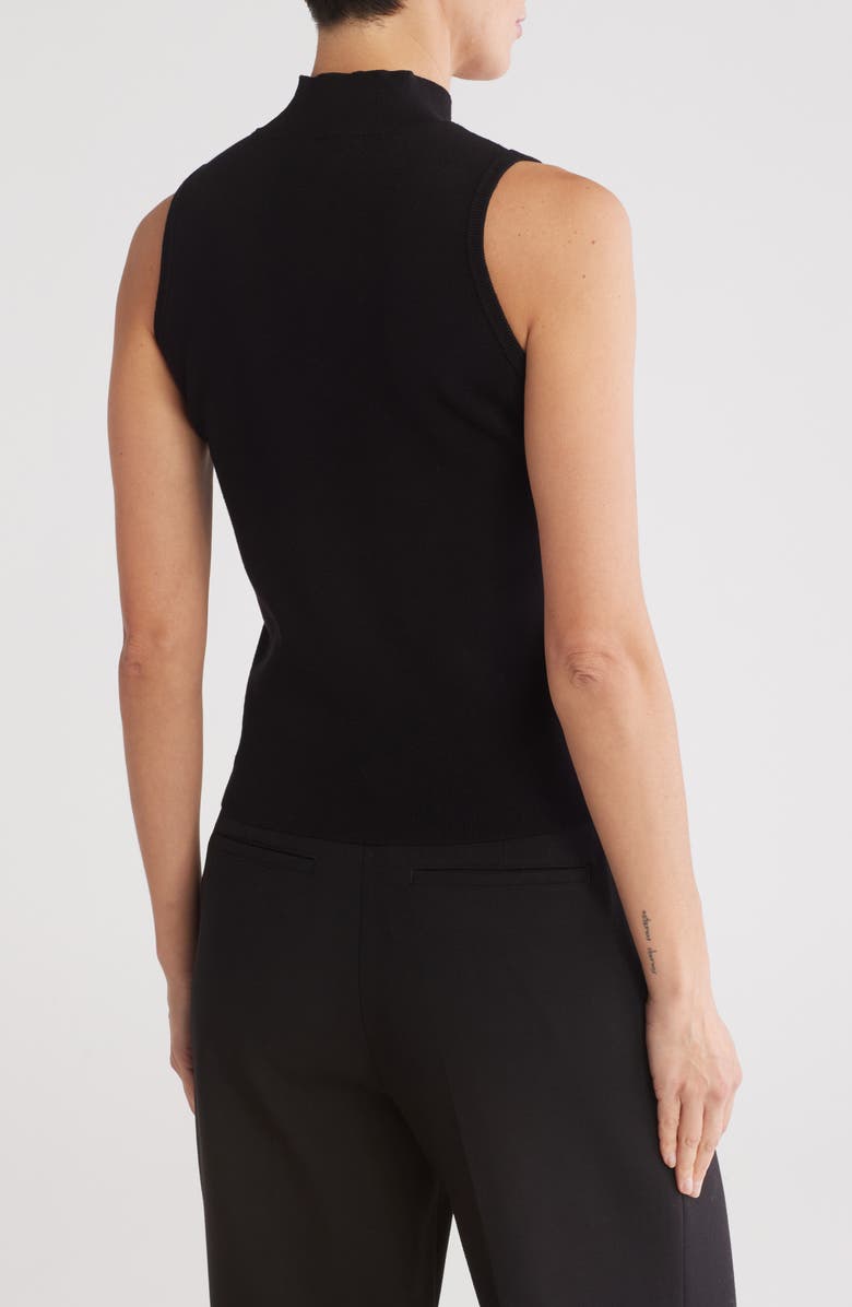 JASON WU Embellished Mock Neck Crop Tank, Alternate, color, Black