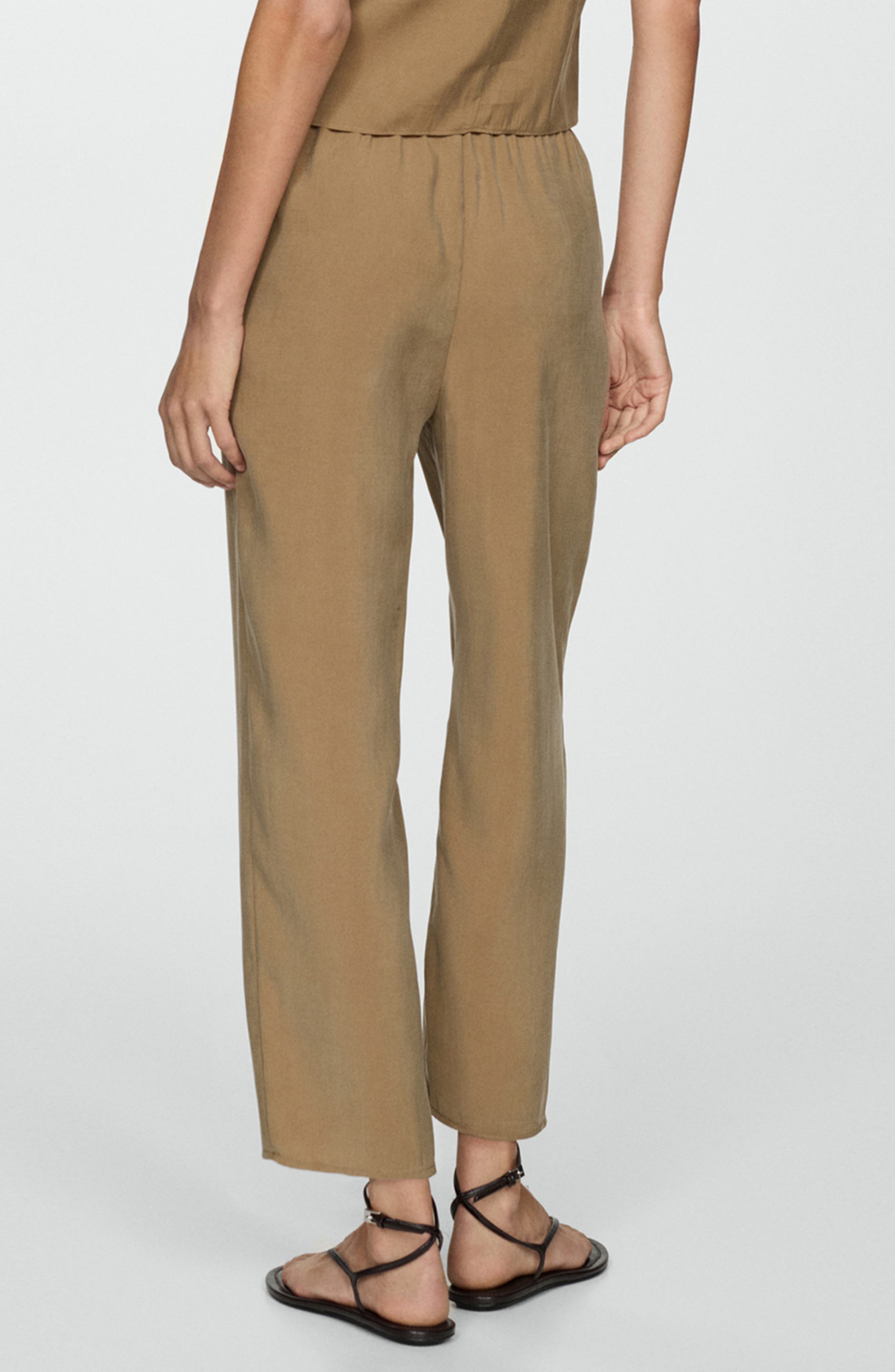 Drawstring Ankle Straight Leg Pants - image 2