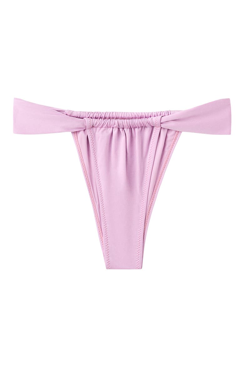 Classic Ruched Curtain Bikini Bottoms, Main, color, LIGHT/ PASTEL PURPLE