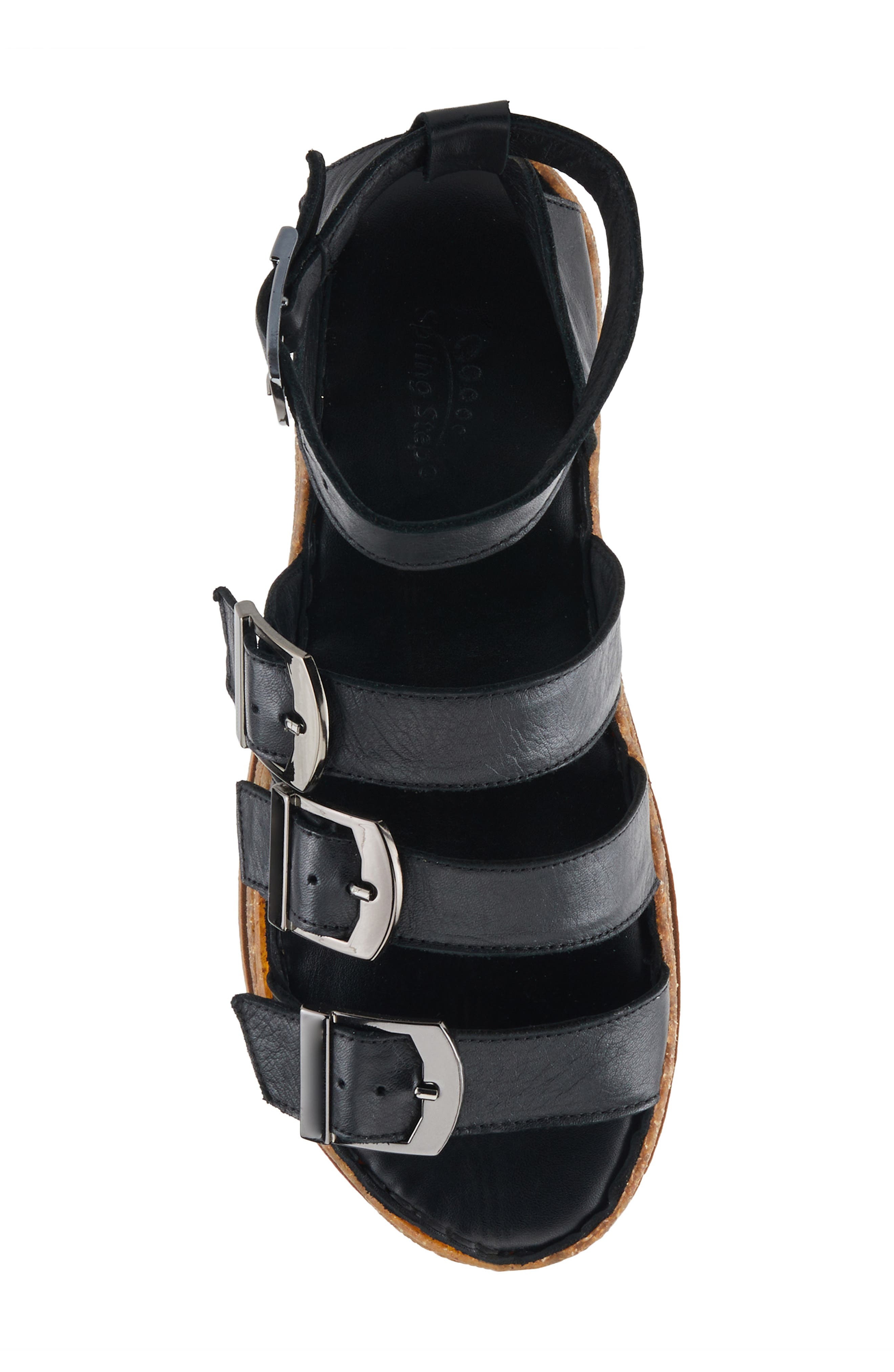 Spring Step Alexcia Ankle Strap Sandal, Alternate, color, Black