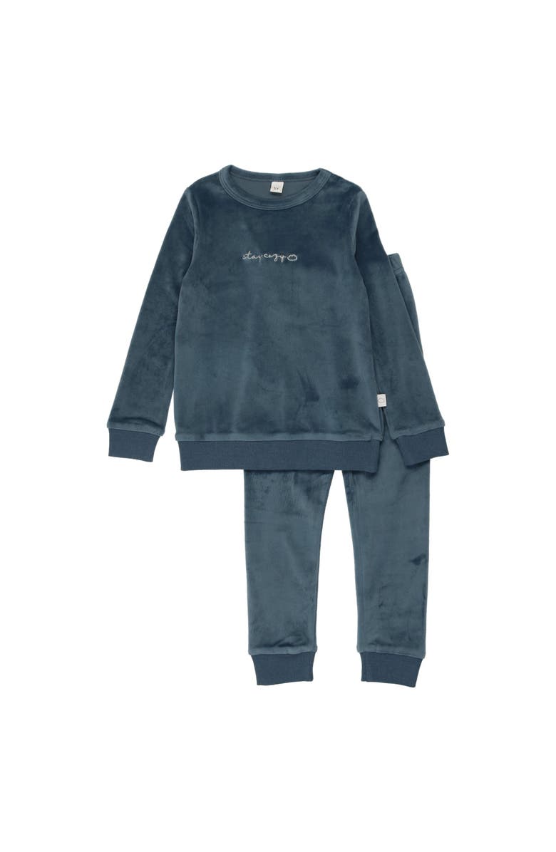 Pouf Boys Stay Cozy PJ, Main, color, Blue