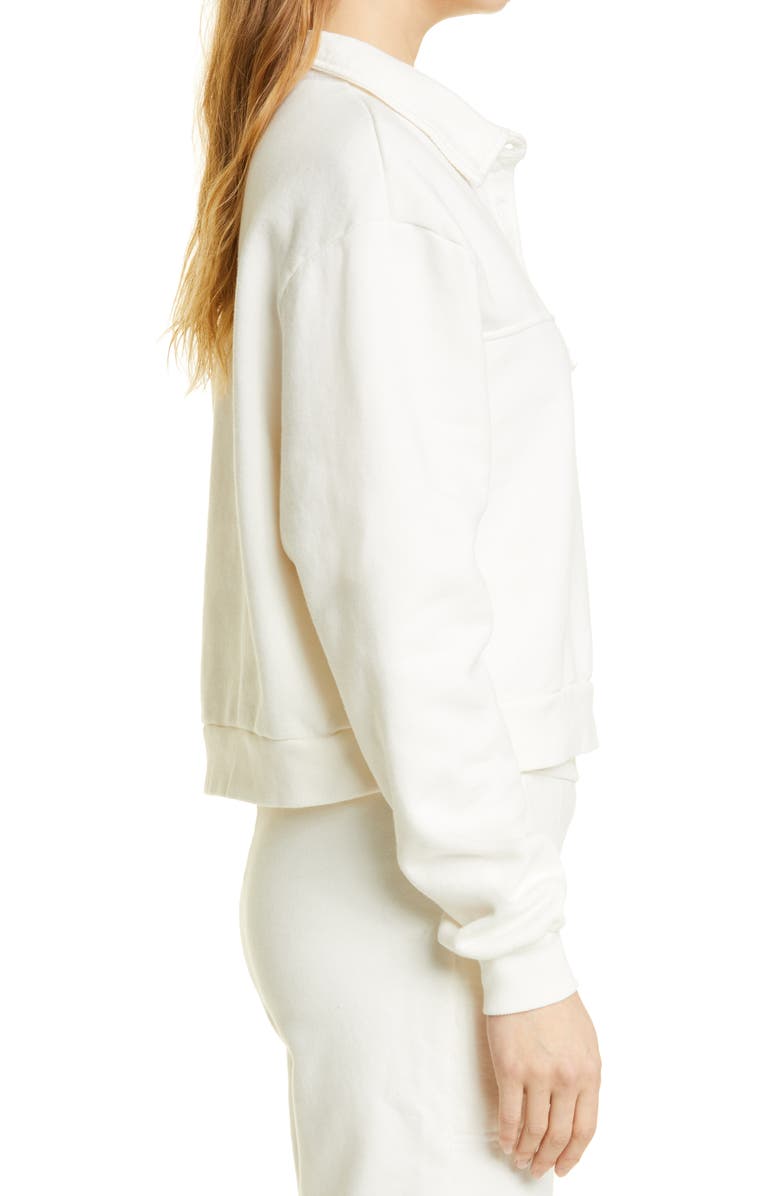 The Range Cotton French Terry Polo Sweatshirt, Alternate, color,