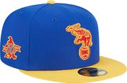 New Era Men's New Era Royal/Yellow Oakland Athletics Empire 59FIFTY Fitted Hat