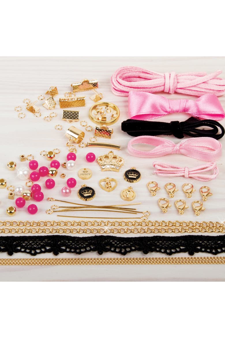 Make It Real Juicy Couture Chokers & Charms Jewelry 102 Piece Kit, Ages 8+, Alternate, color, Multicolored