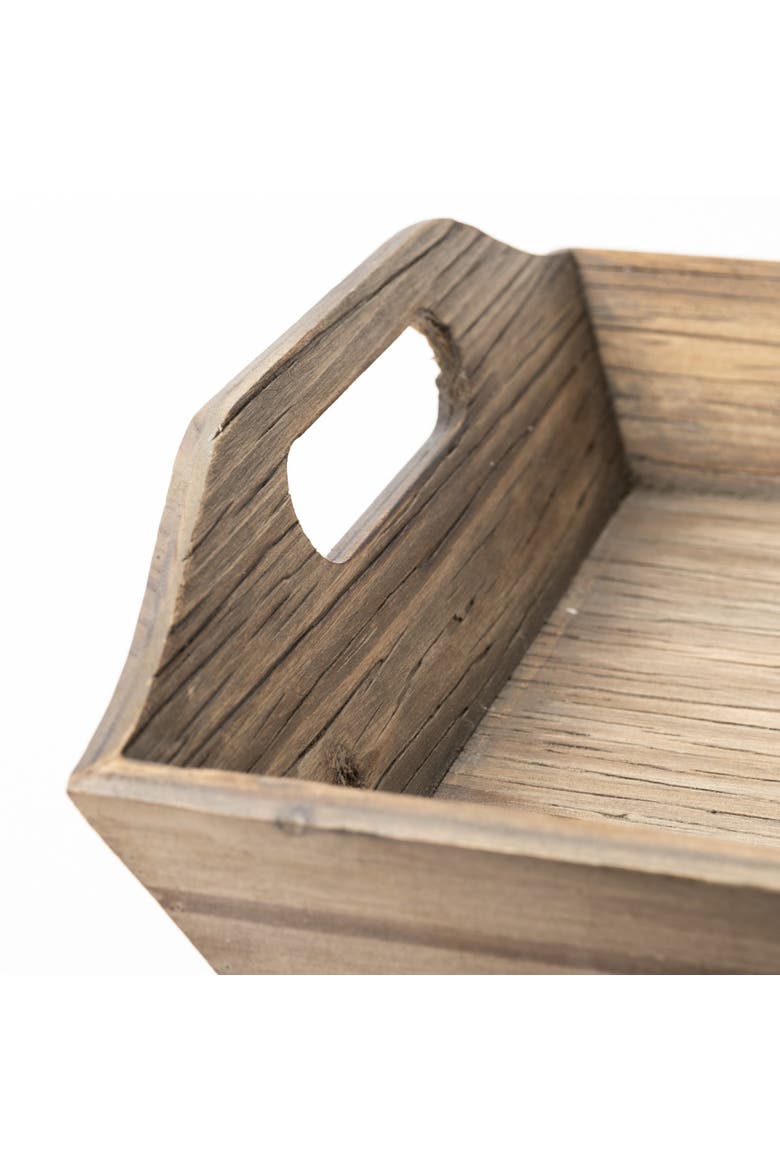 Tawny (Set of 2) Natural Wooden Trays, Alternate, color, Brown
