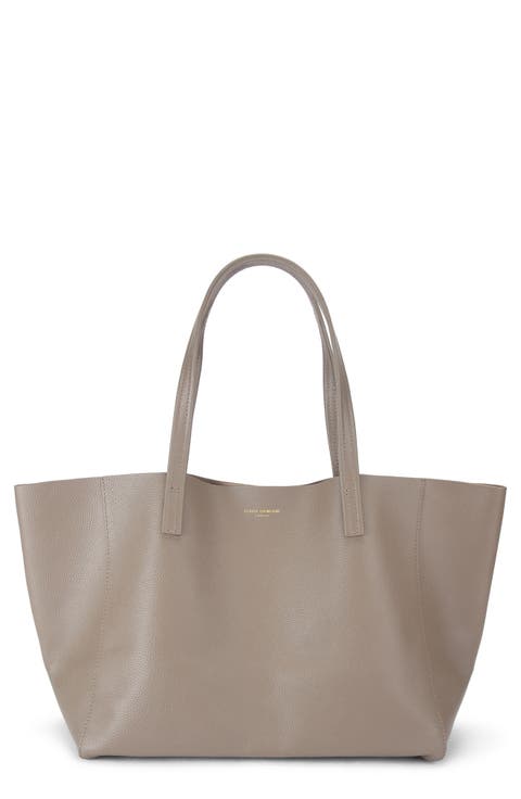 Violet Leather Hobo Bag