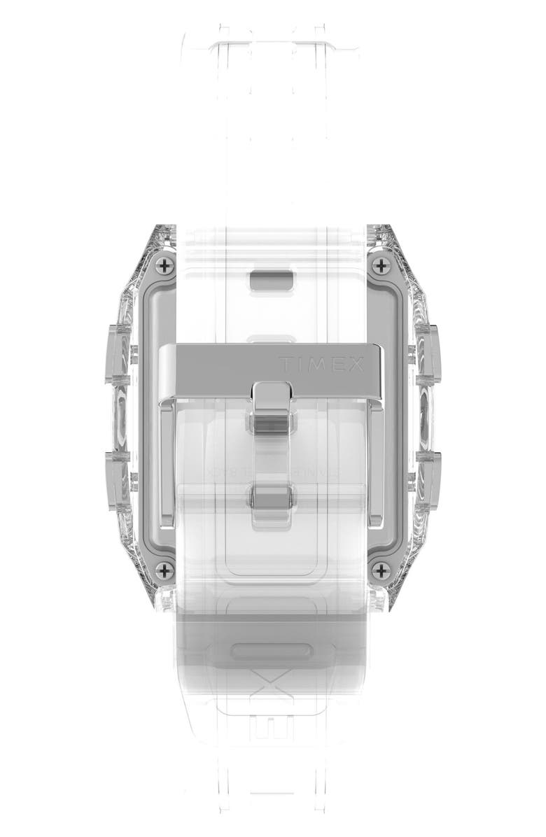 Timex<sup>®</sup> Q Timex Digital LCA Chronograph Resin Strap Watch, 35mm, Alternate, color, 