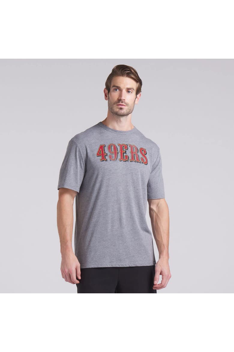 Men's Fanatics Heather Gray San Francisco 49ers Pass Rush Tri-Blend T-Shirt, Alternate, color, Heather Gray