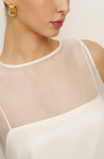 Vina Sheer Overlay Minidress