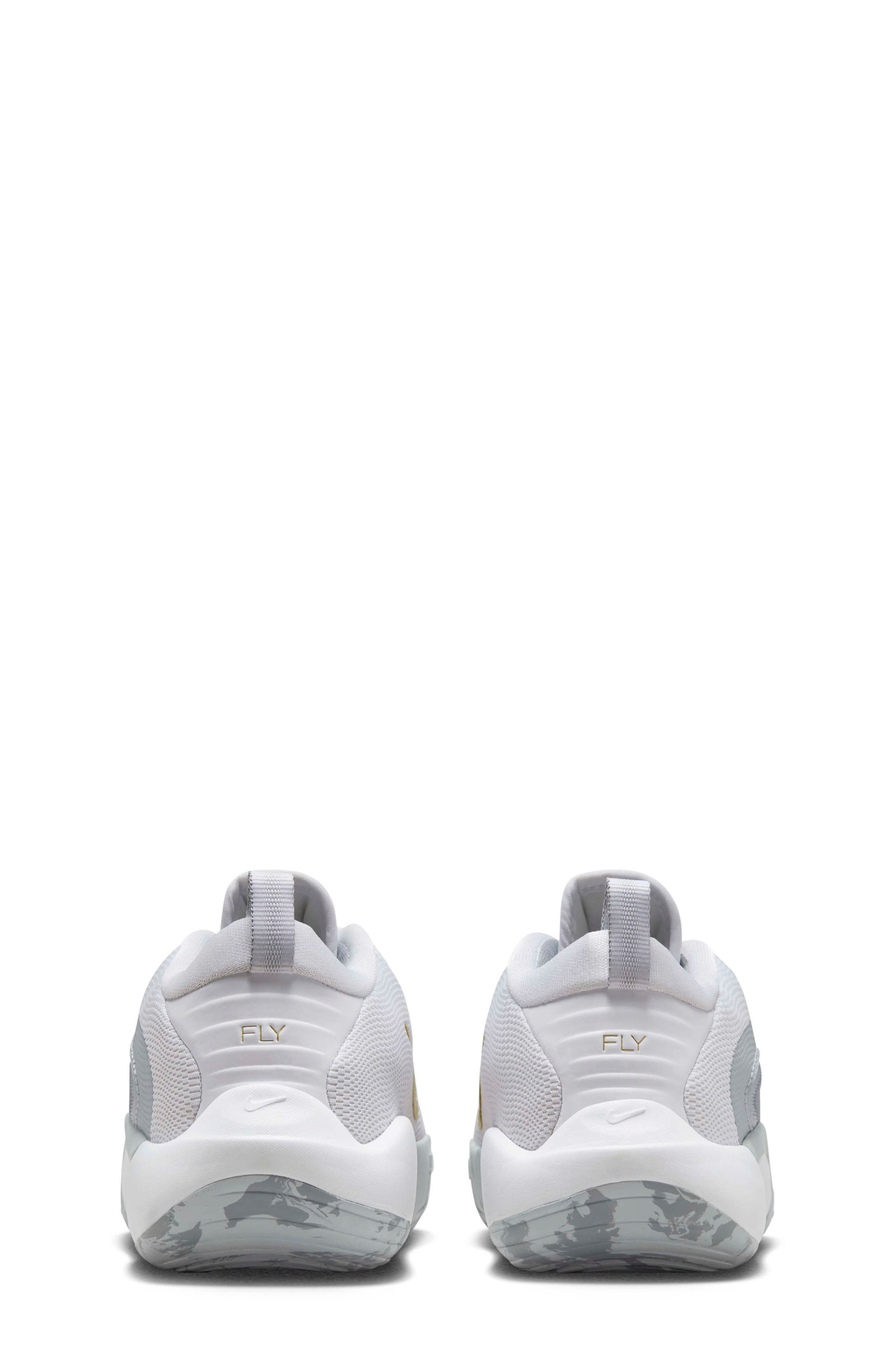 Nike IsoFly Basketball Shoe, Alternate, color, White/ Cool Grey/ Grey/ Gold