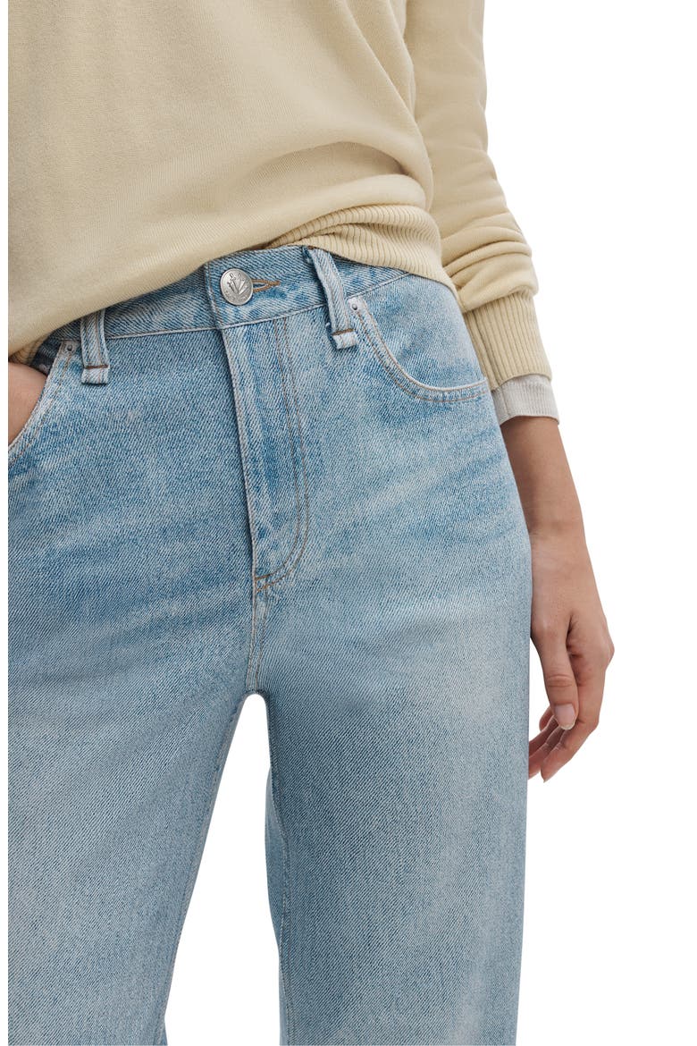 Miramar Shea Wide Leg Cotton Terry Sweatpant Jeans, Alternate, color, SALIN