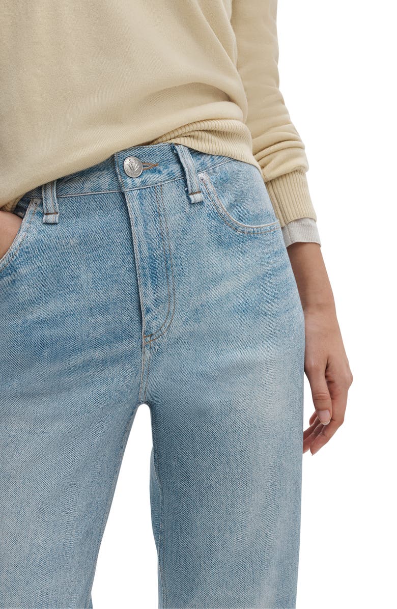 rag & bone Miramar Shea Wide Leg Cotton Terry Sweatpant Jeans, Alternate, color, 