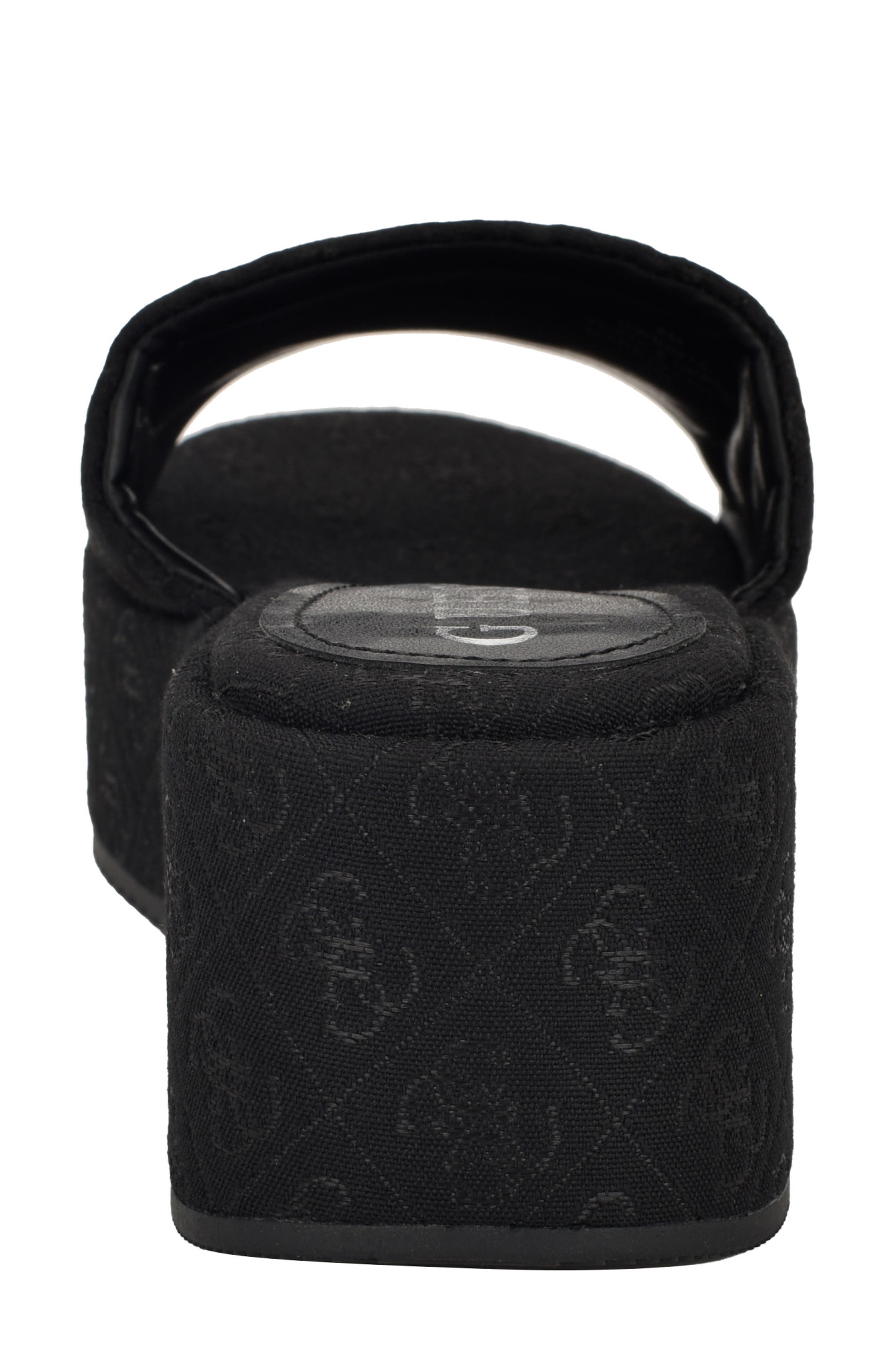 GUESS Bintai Platform Wedge Slide Sandal, Alternate, color, Black