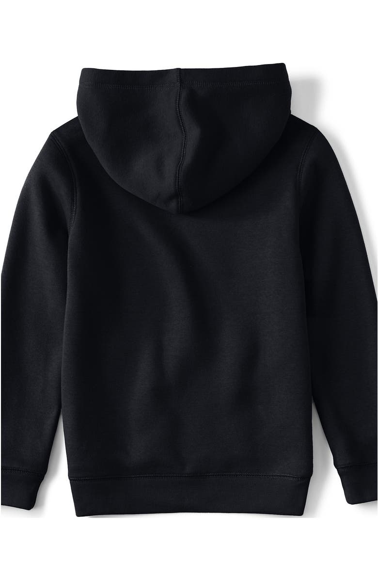 Lands' End Kids Fleece Pullover Hoodie, Alternate, color, Black