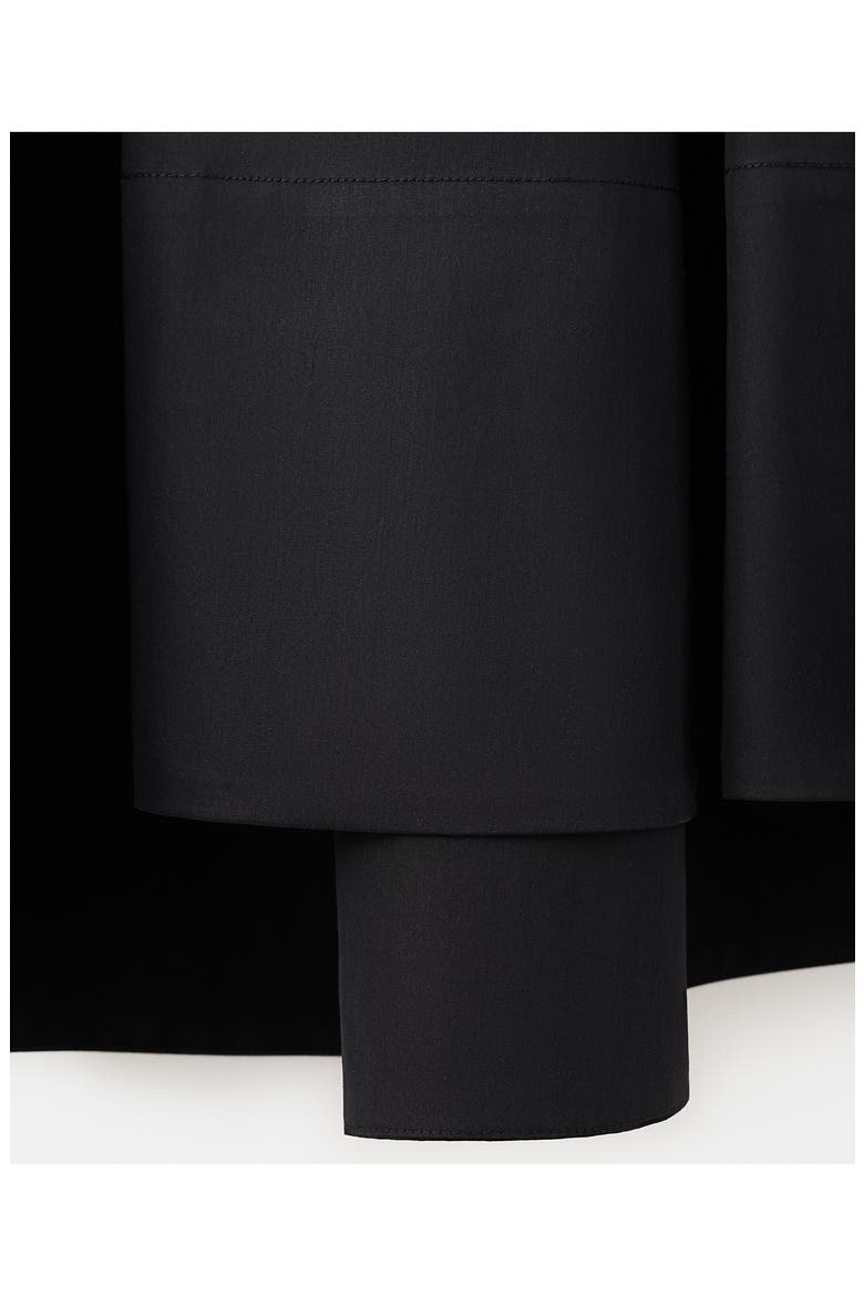 Stitching A-Line Maxi Skirt, Alternate, color, BLACK