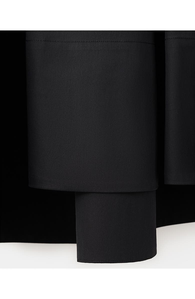 MANGO Stitching A-Line Maxi Skirt, Alternate, color, Black