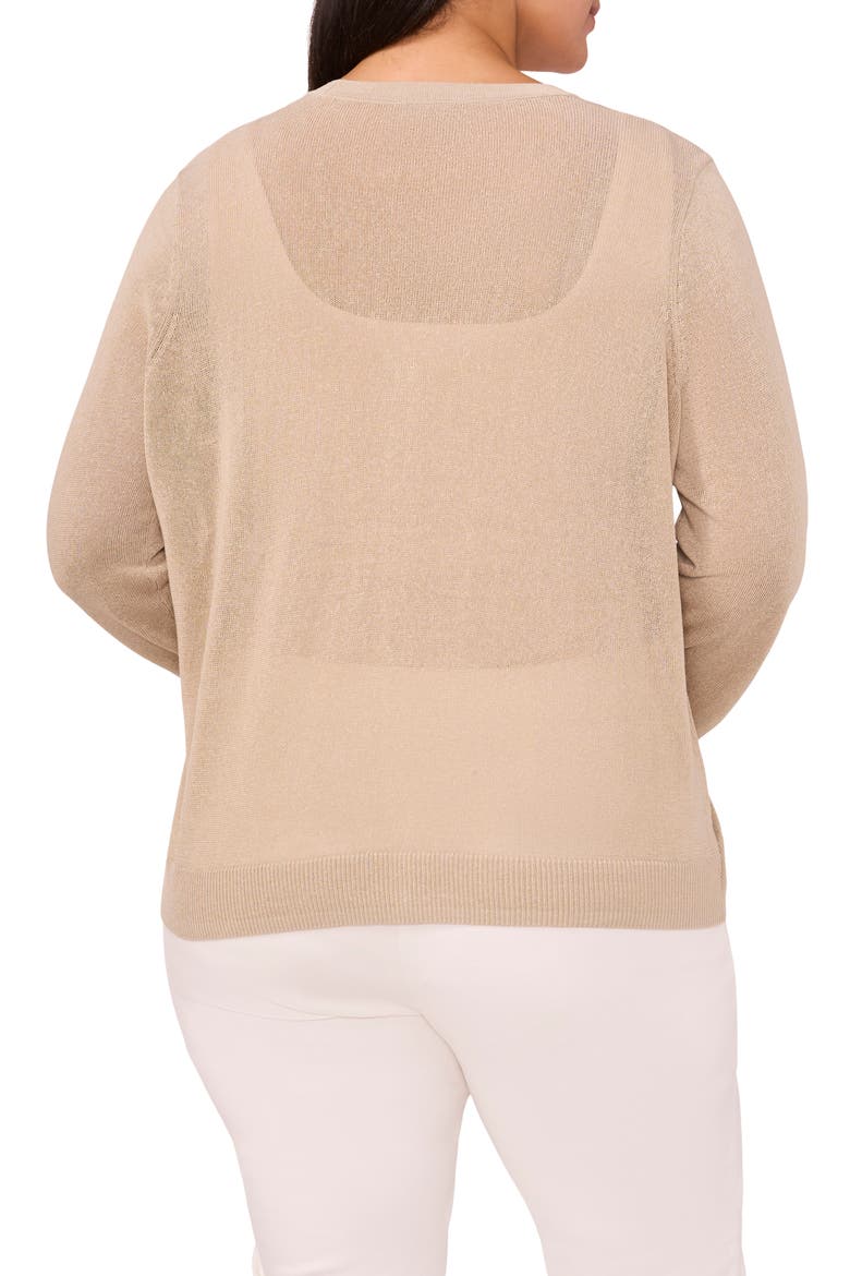 V-Neck Cardigan, Alternate, color, TAUPE BISQUE
