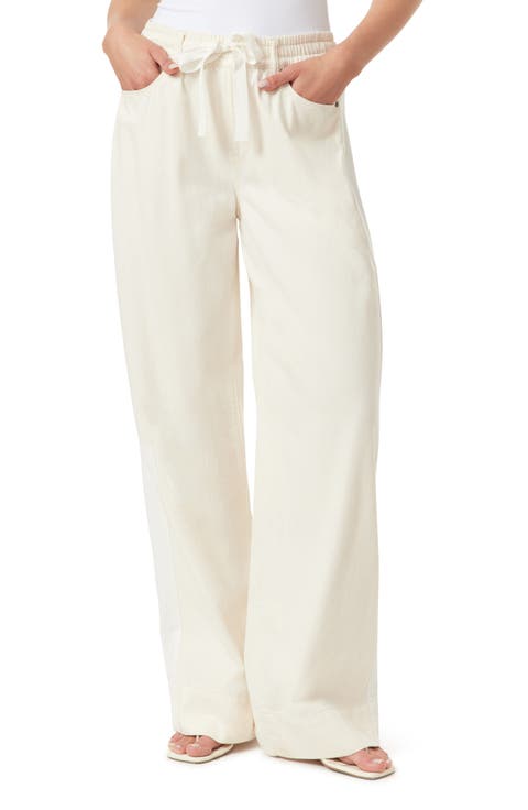 Drawstring Wide Leg Pants