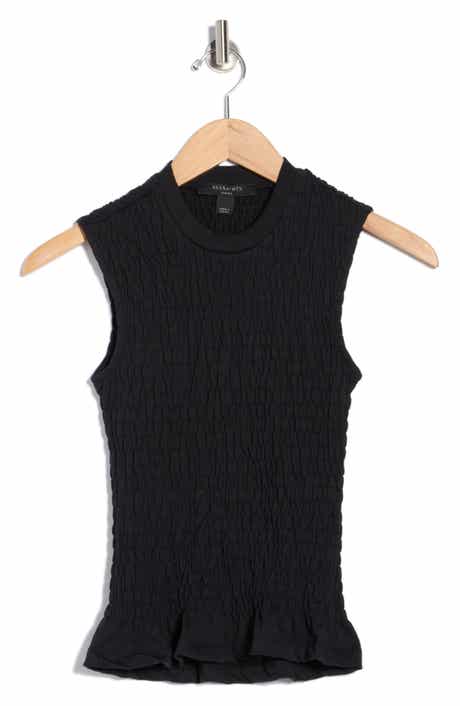AllSaints Ode Sleeveless Peplum Top