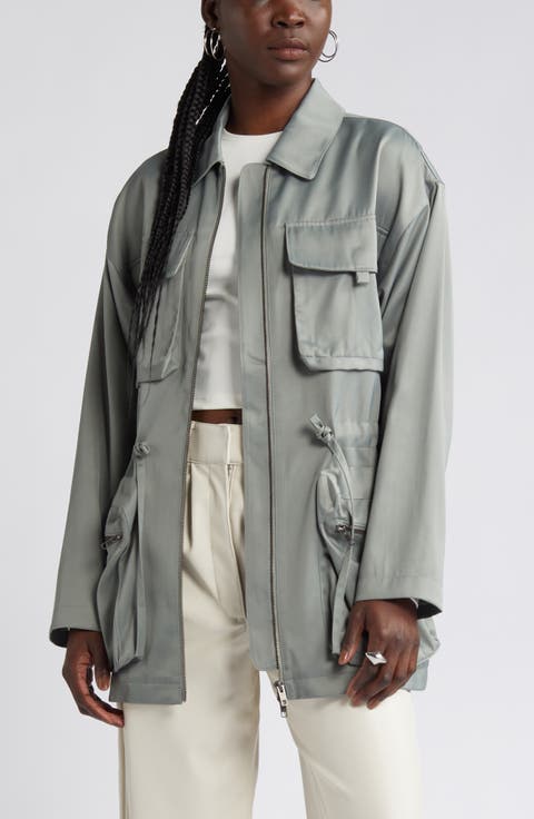 Satin Utility Jacket
