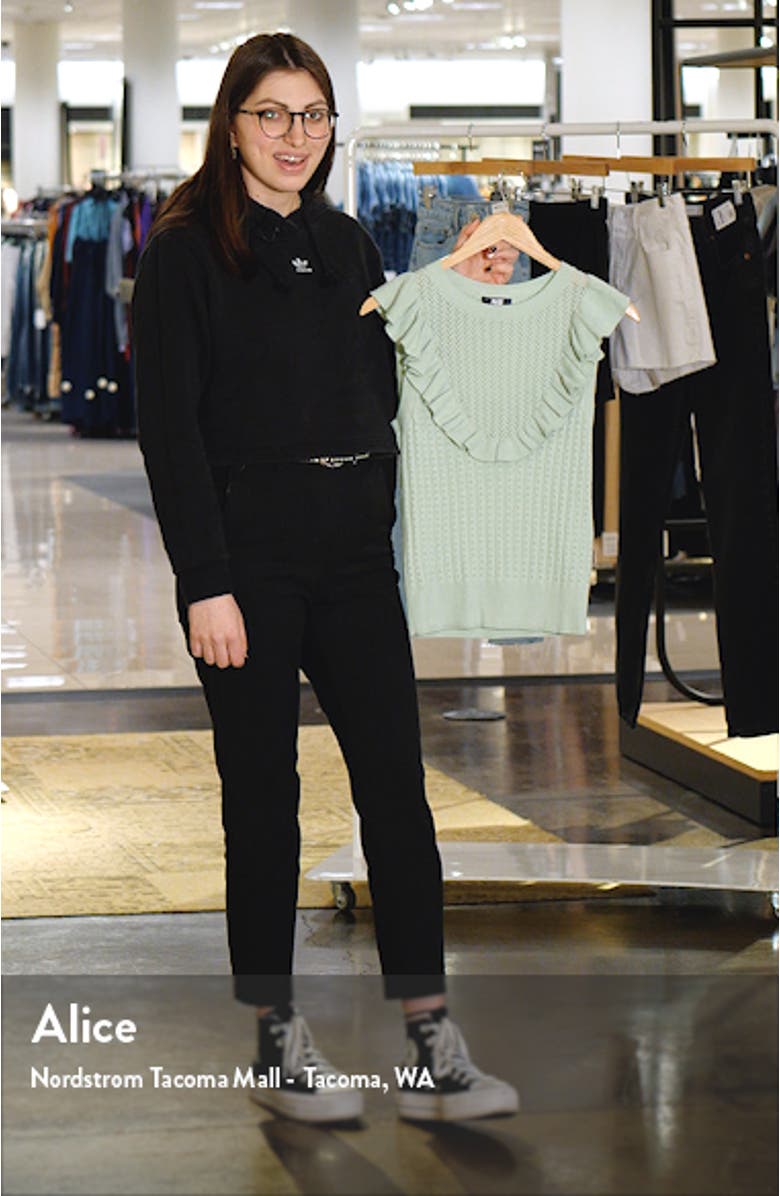 Rosina Ruffle Pointelle Sweater, sales video thumbnail