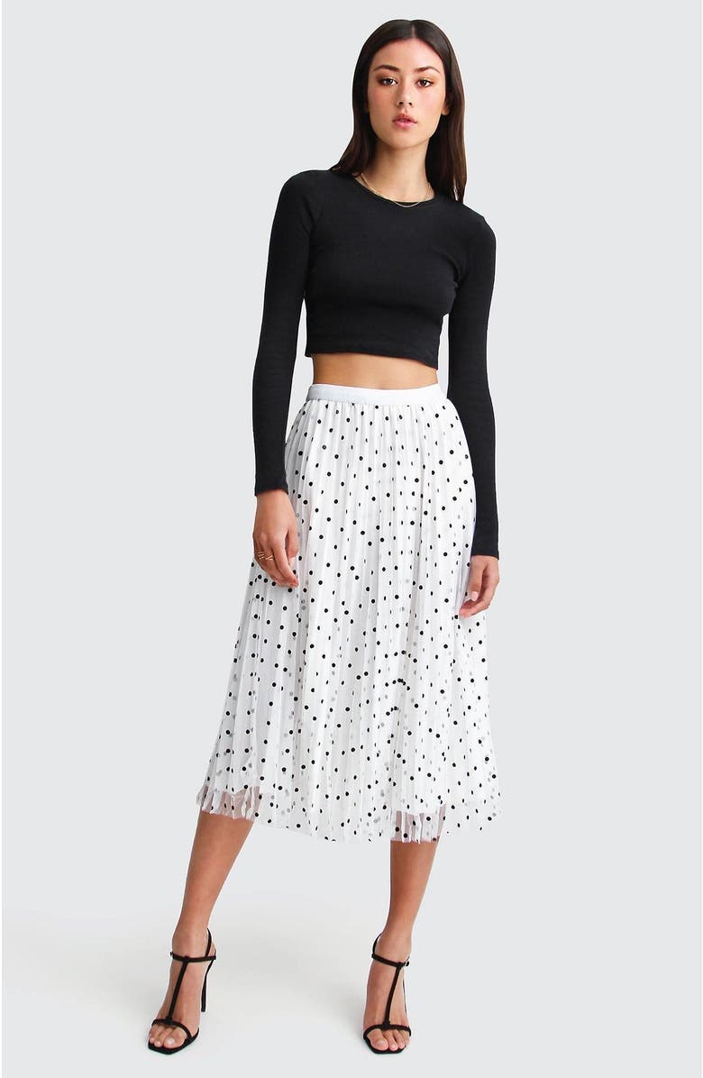 Belle & Bloom Mixed Feeling Reversible Skirt, Alternate, color, White