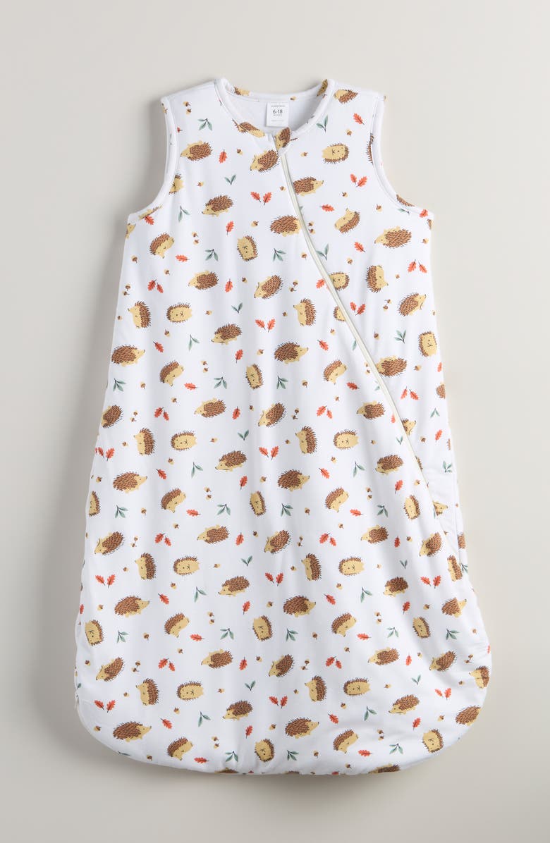 Nordstrom Cozy Wearable Blanket, Main, color, Ivory Egret Autumn Hedgehogs