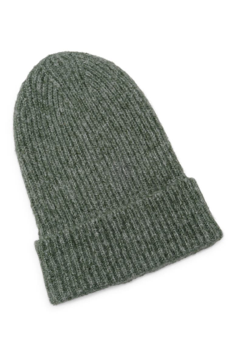 Harbor Marled Rib Cuff Beanie, Main, color, PINE