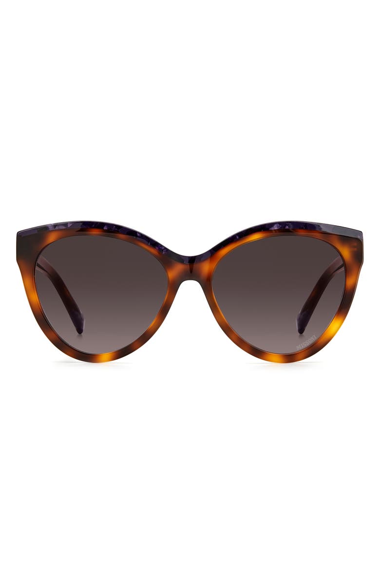 57mm Gradient Cat Eye Sunglasses