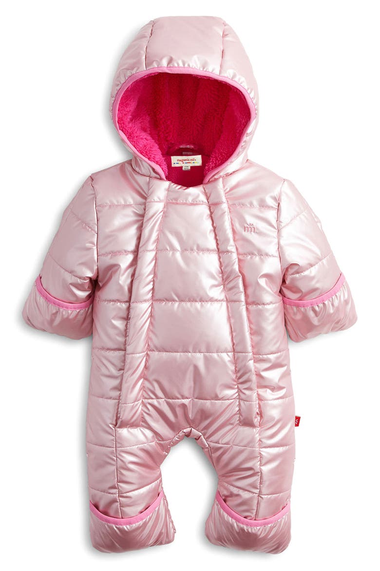 Kids' Metallic Puffer Pram, Main, color, PINK