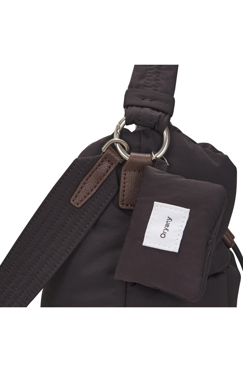 Oryany Small Pillow Nylon Bucket Bag, Alternate, color, Chocolate Brown