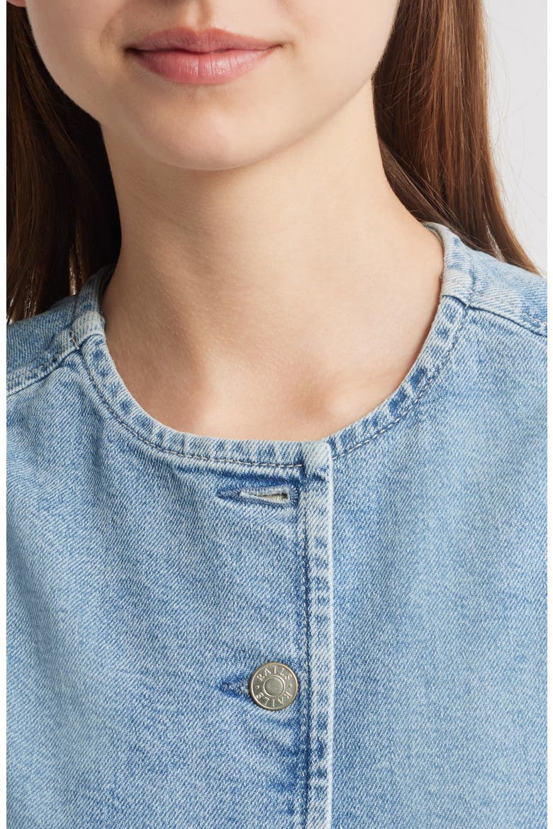 Portola Denim Vest, Alternate, color, BLUE EYED GIRL