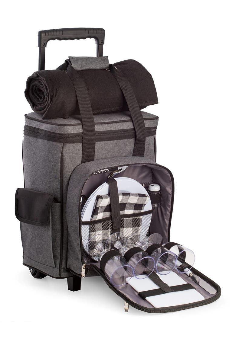 Bey-Berk Picnic Backpack and Blanket, Alternate, color, 