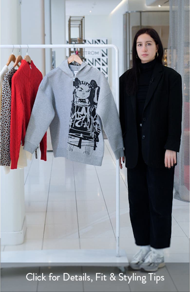 Front Zip Cotton Blend Hoodie, sales video thumbnail