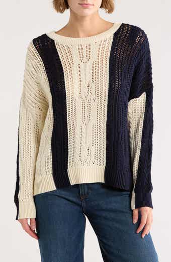 Reiss Open Stitch Colorblock Sweater