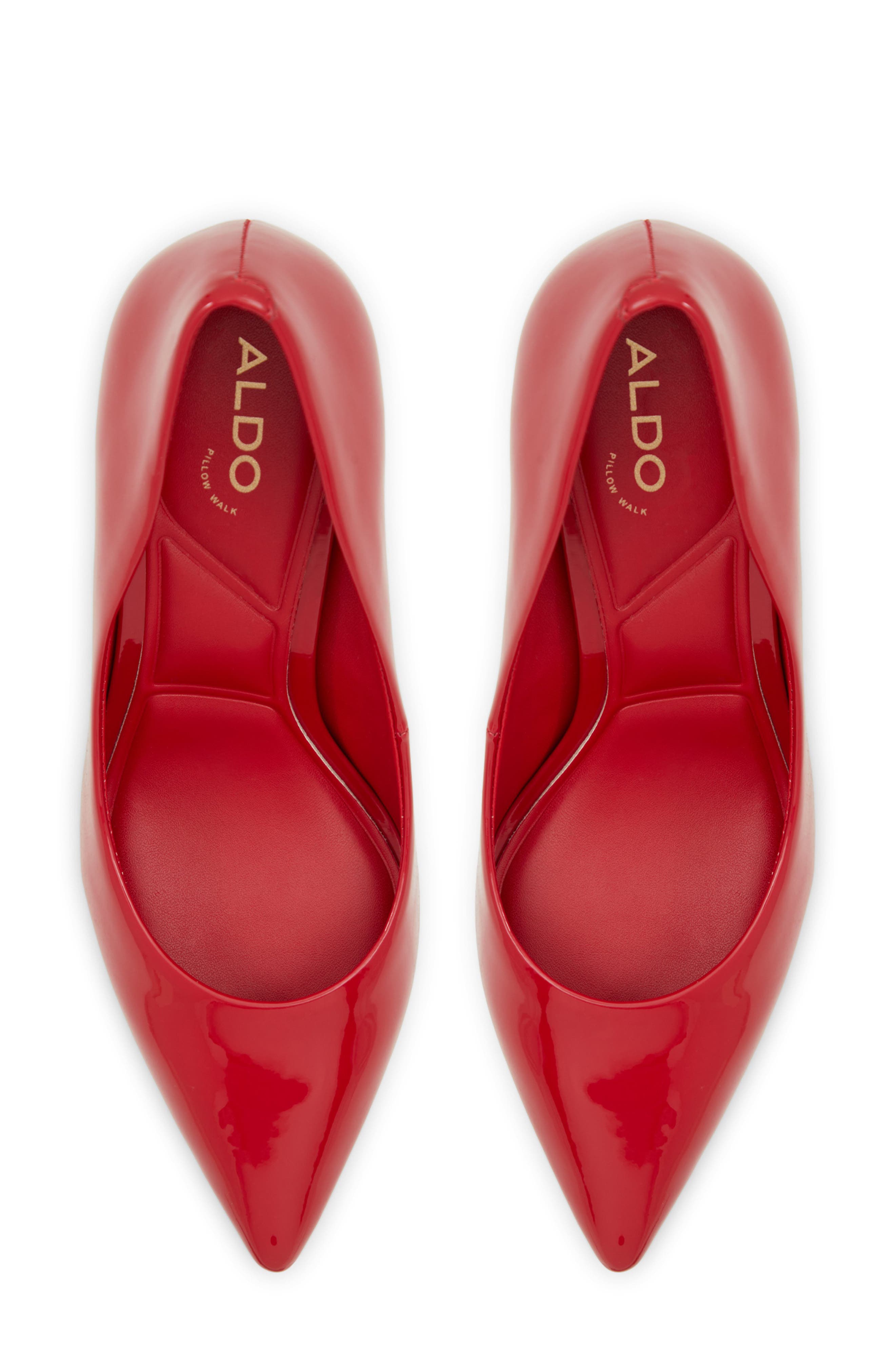 Stessy Pointed Toe Pump, Alternate, color, RED