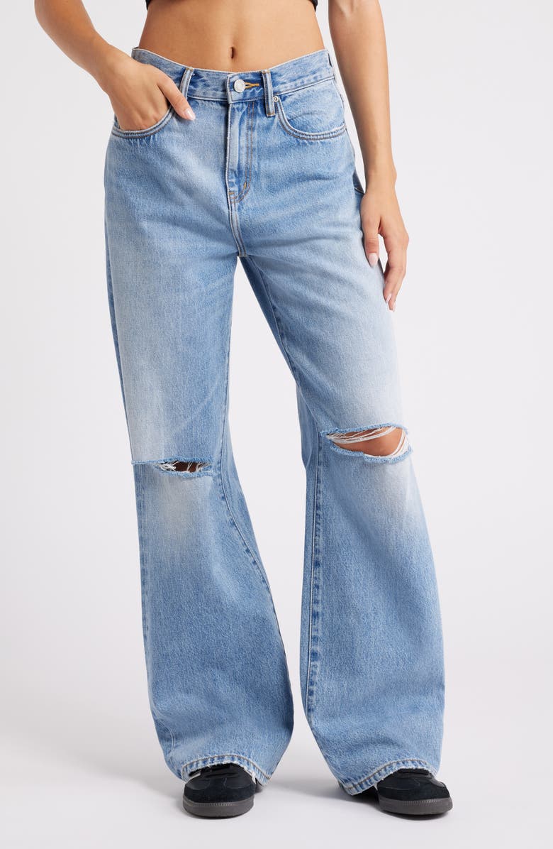 PURPLE BRAND '90s Ribbed Baggy Jeans, Main, color, 