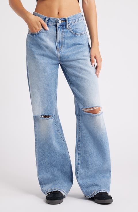 '90s Ribbed Baggy Jeans