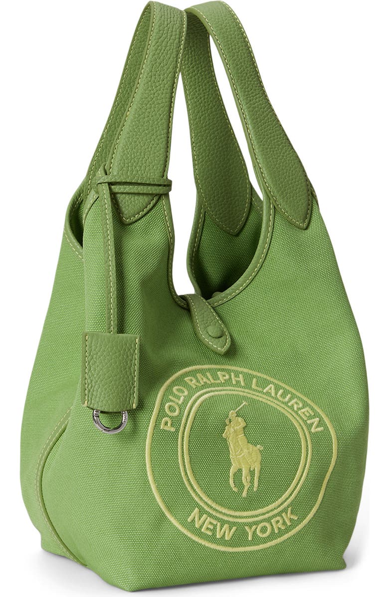 Polo Ralph Lauren Polo Play Crest Canvas Tote, Alternate, color, Parakeet