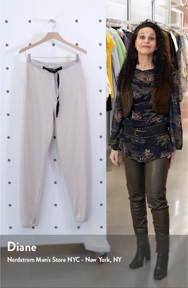 Belted Fleece Sweatpants, sales video thumbnail