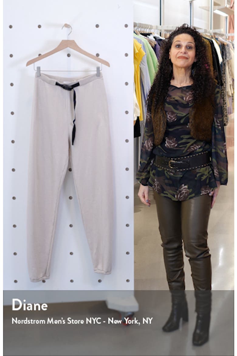 Belted Fleece Sweatpants video