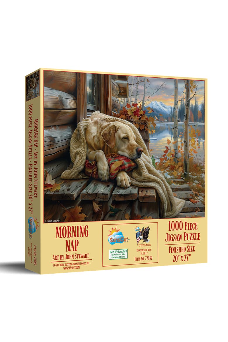 Morning Nap 1000 piece Jigsaw Puzzle for Adults, Main, color, Multicolor