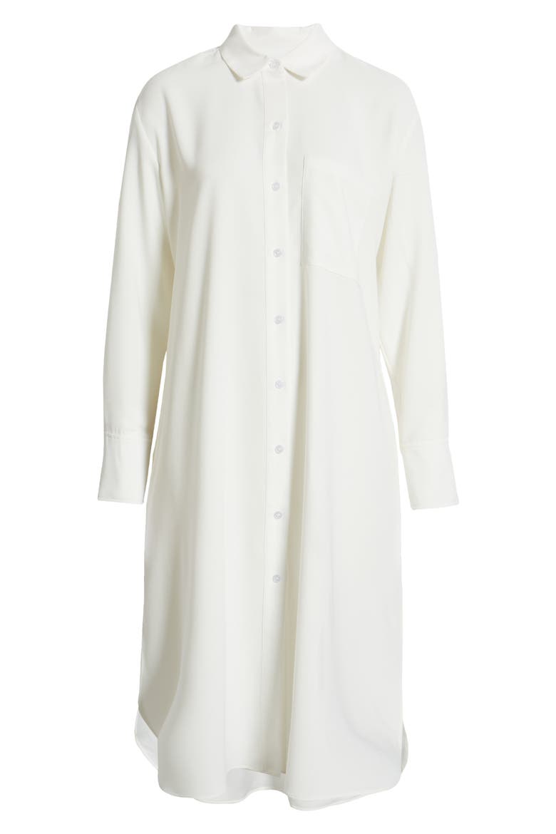 Long Sleeve Shirtdress, Alternate, color, IVORY CLOUD